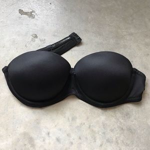 34A Black VS Pink Strapless Bra